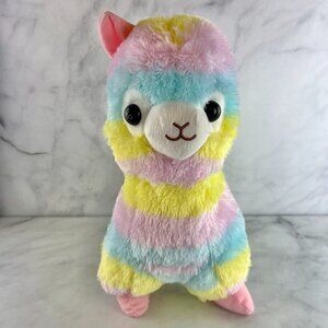 NWOT Amuse Rainbow Alpaca Plush